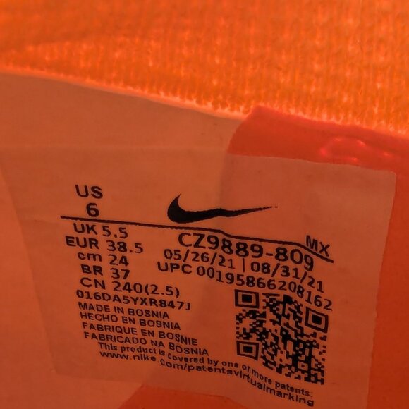 Nike Phantom GT2 Elite DF FG Laser Orange Men’s Size 6 Soccer Cleats CZ9889-809